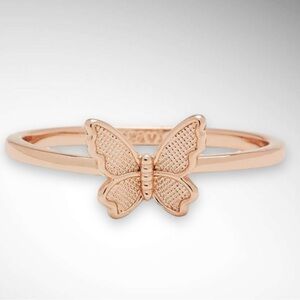 PUREVIDA In‎ Flight Rose Gold Butterfly Ring Size 8 | NWT